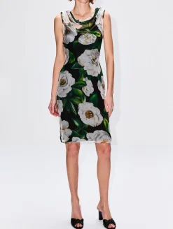 Draped Neck Dress