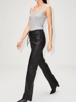 Drawstring Straight Leg