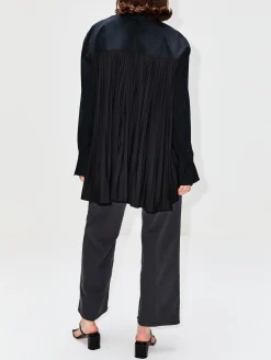 Edie Pleated Oversized Shirt