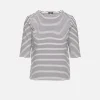 Elbow Sleeve Stripe Tee