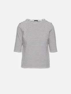 Elbow Sleeve Stripe Tee