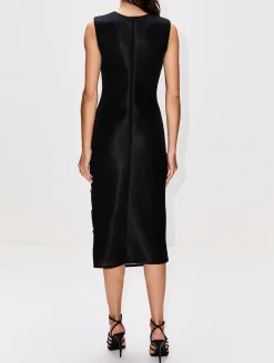 Embroidered Sheath Dress