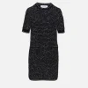 Eyelash Tweed Short Sleeve Mini Dress