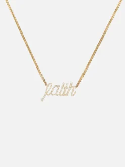 Faith Small La Firma Diamond Necklace