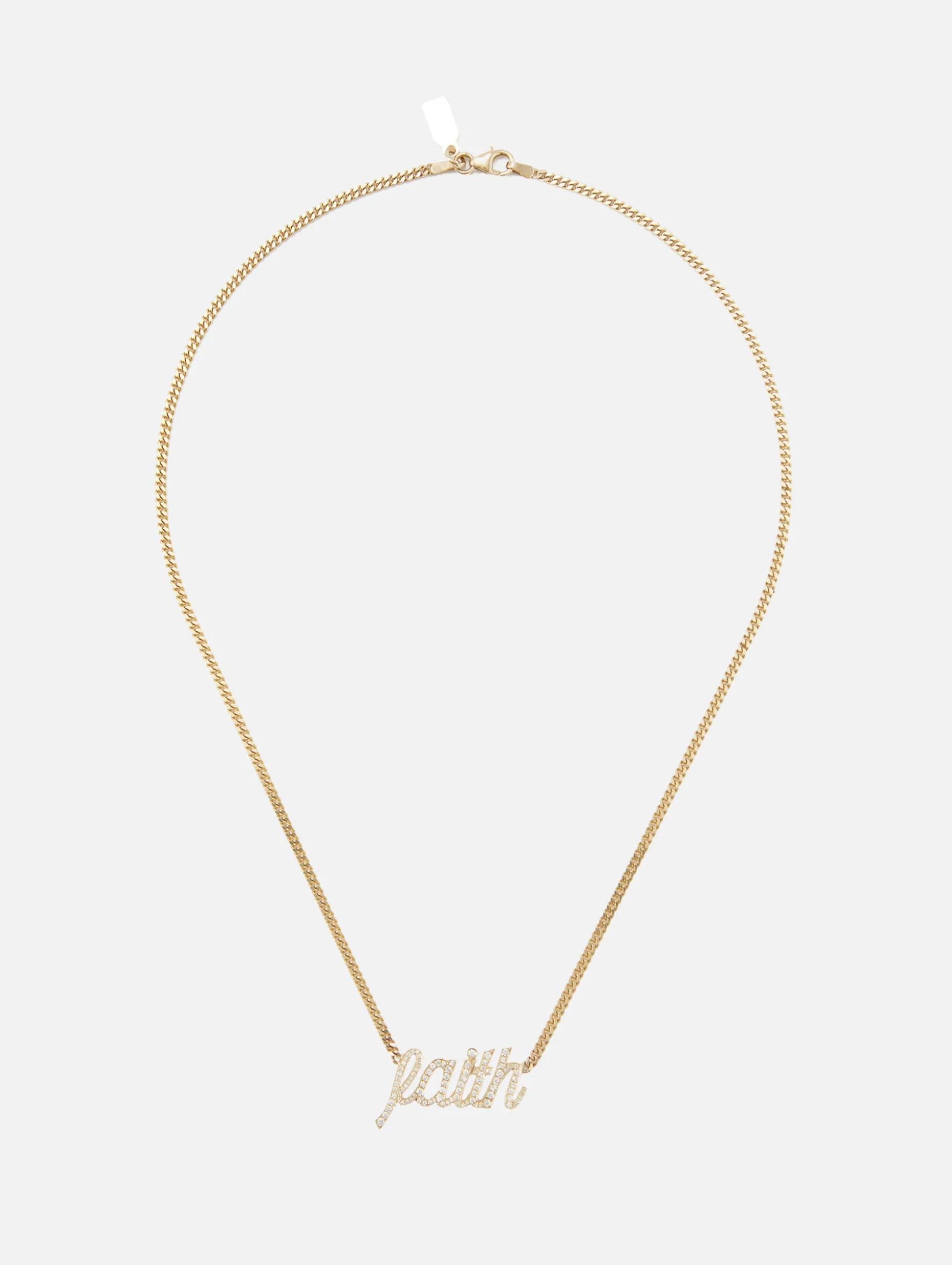 Faith Small La Firma Diamond Necklace