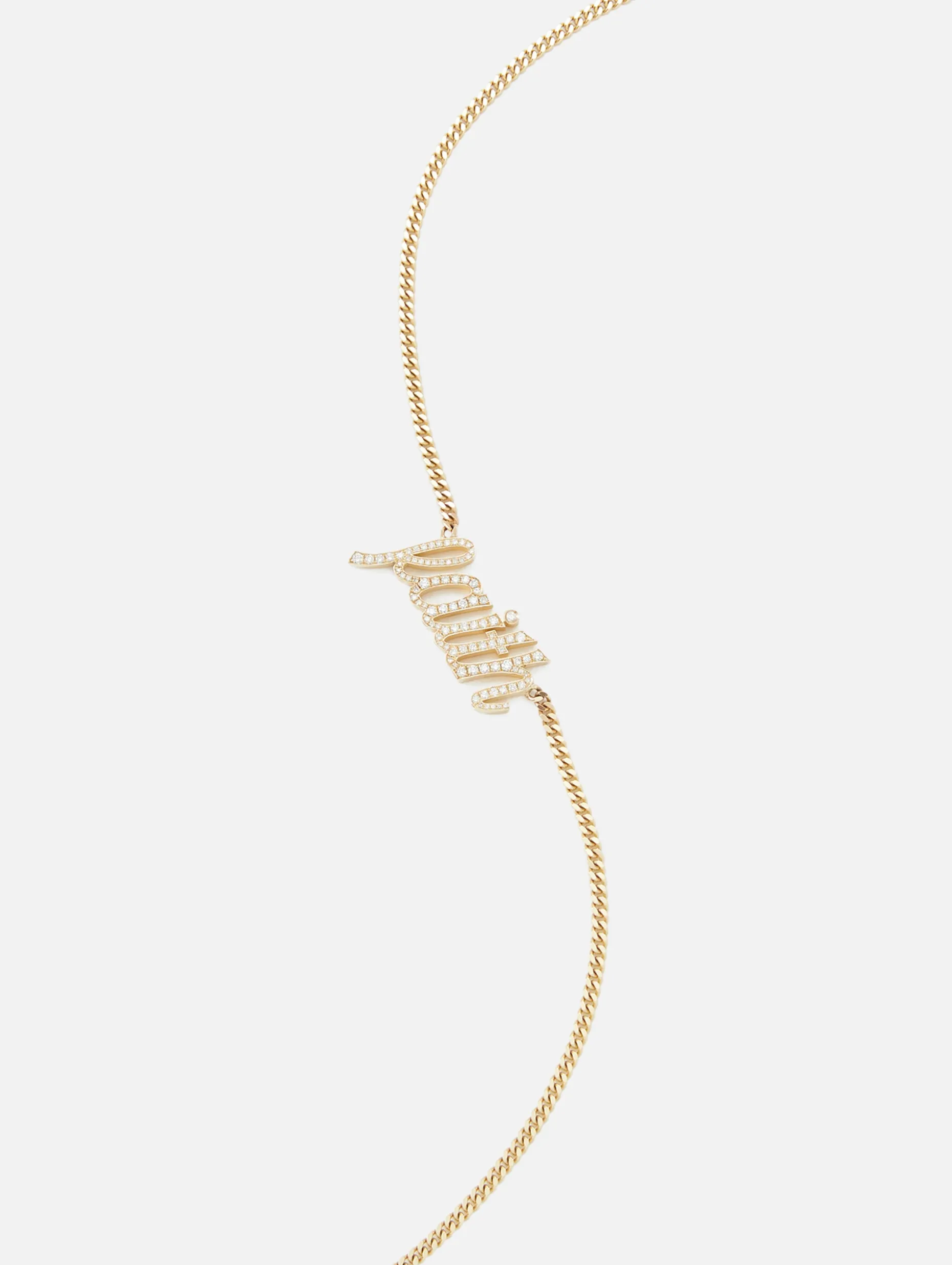 Faith Small La Firma Diamond Necklace