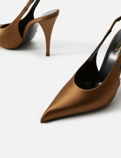 Faye Satin Slingback 110mm