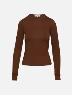 Fitted Crewneck Long Sleeve Tee