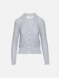 Floated Cable Stitch V Neck Sweater