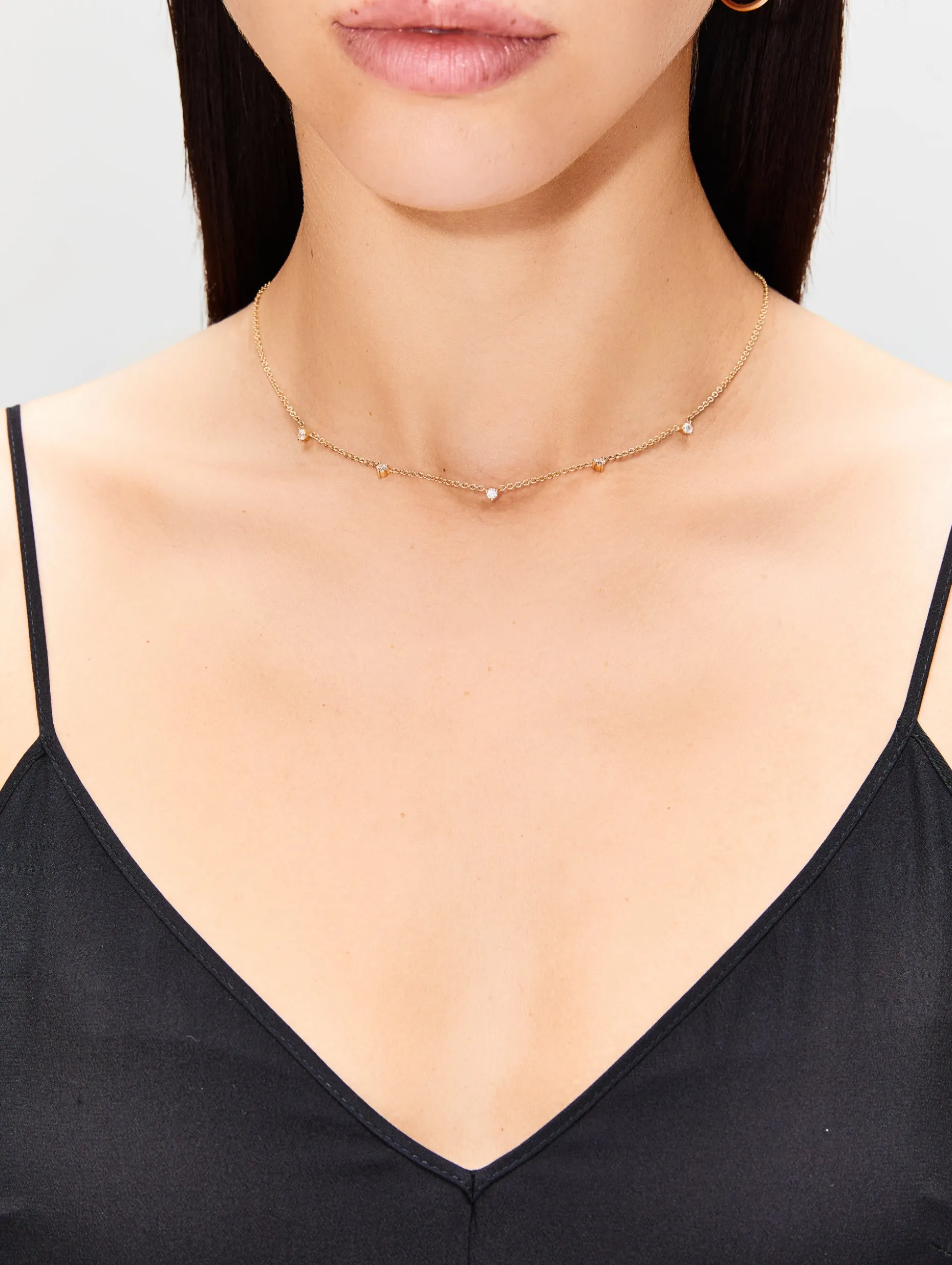 Floating Diamond Necklace