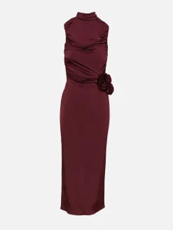 Floral Appliqué Maxi Dress