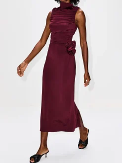 Floral Appliqué Maxi Dress