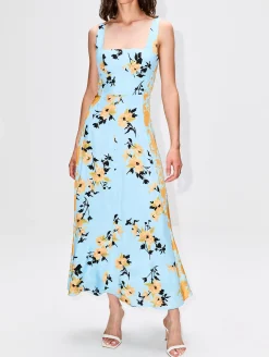 Floral Silk Dress
