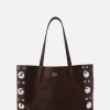 Frame Suede Multi Stud Tote