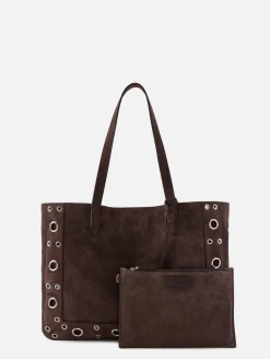 Frame Suede Multi Stud Tote