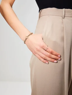 French Pave Diamond Tusk Ring