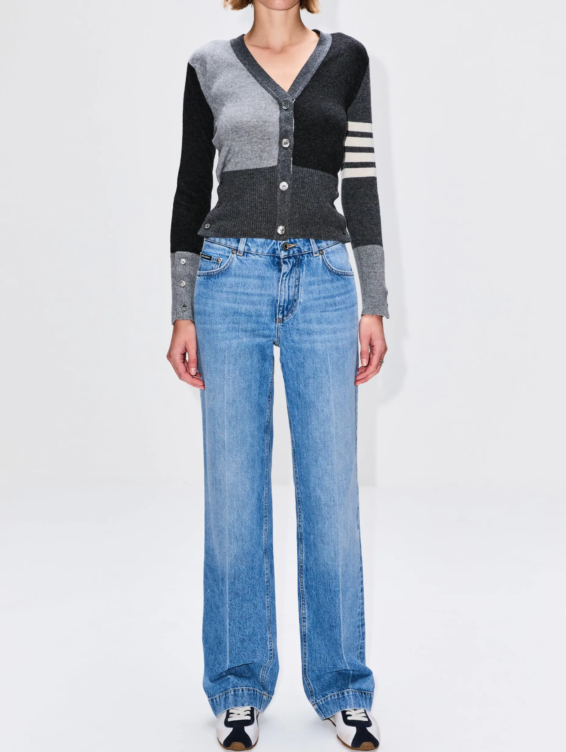 Fun Mix Classic V Neck Cardigan