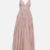 Gathered Peplum Camisole Dress