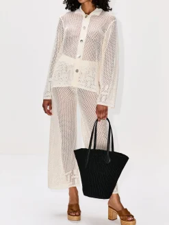 Geo Hem Long Sleeve Shirt