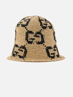 GG Straw Bucket Hat
