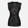 Gia Leather Top