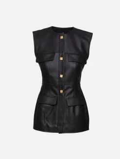 Gia Leather Top