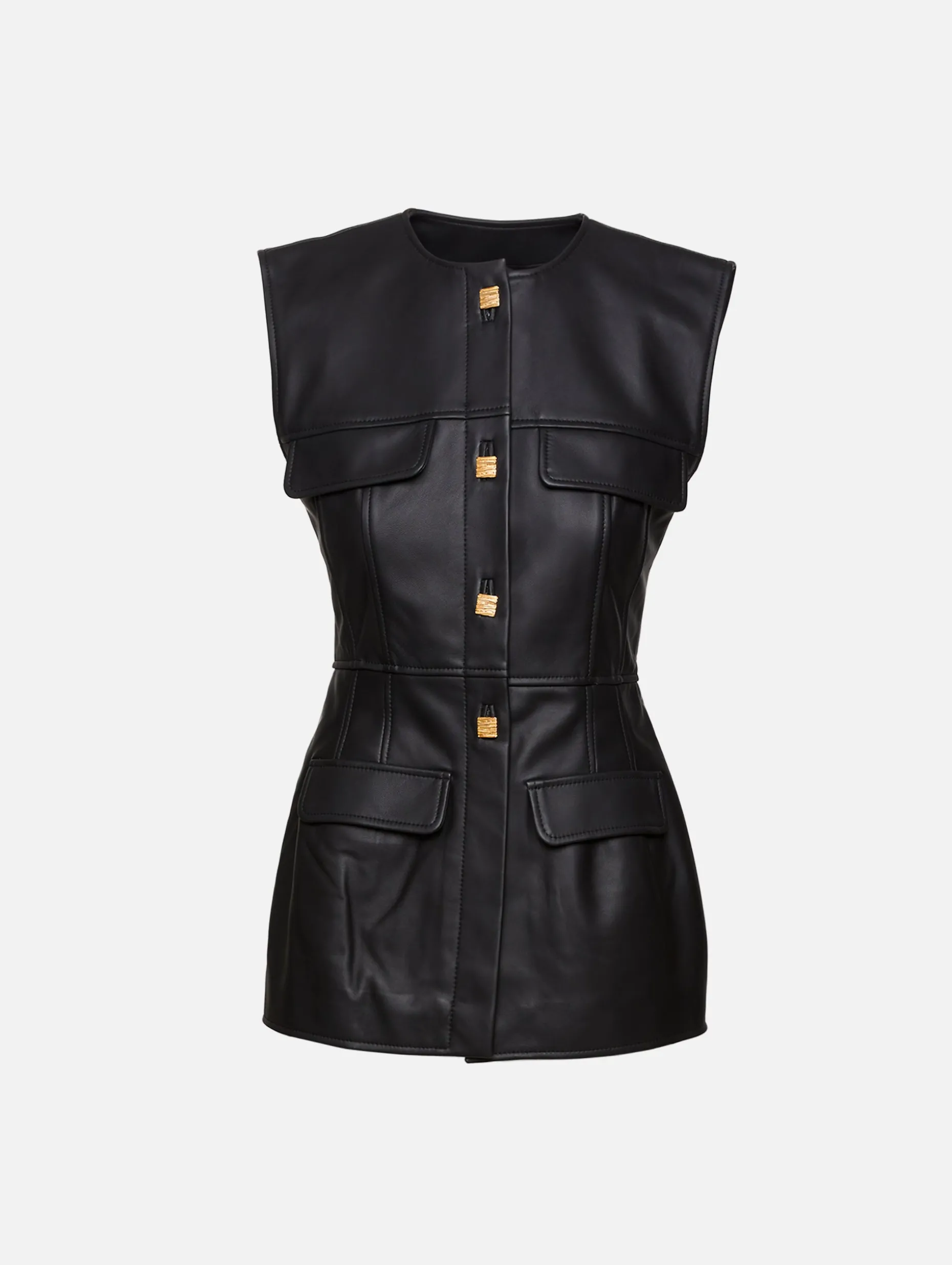 Gia Leather Top