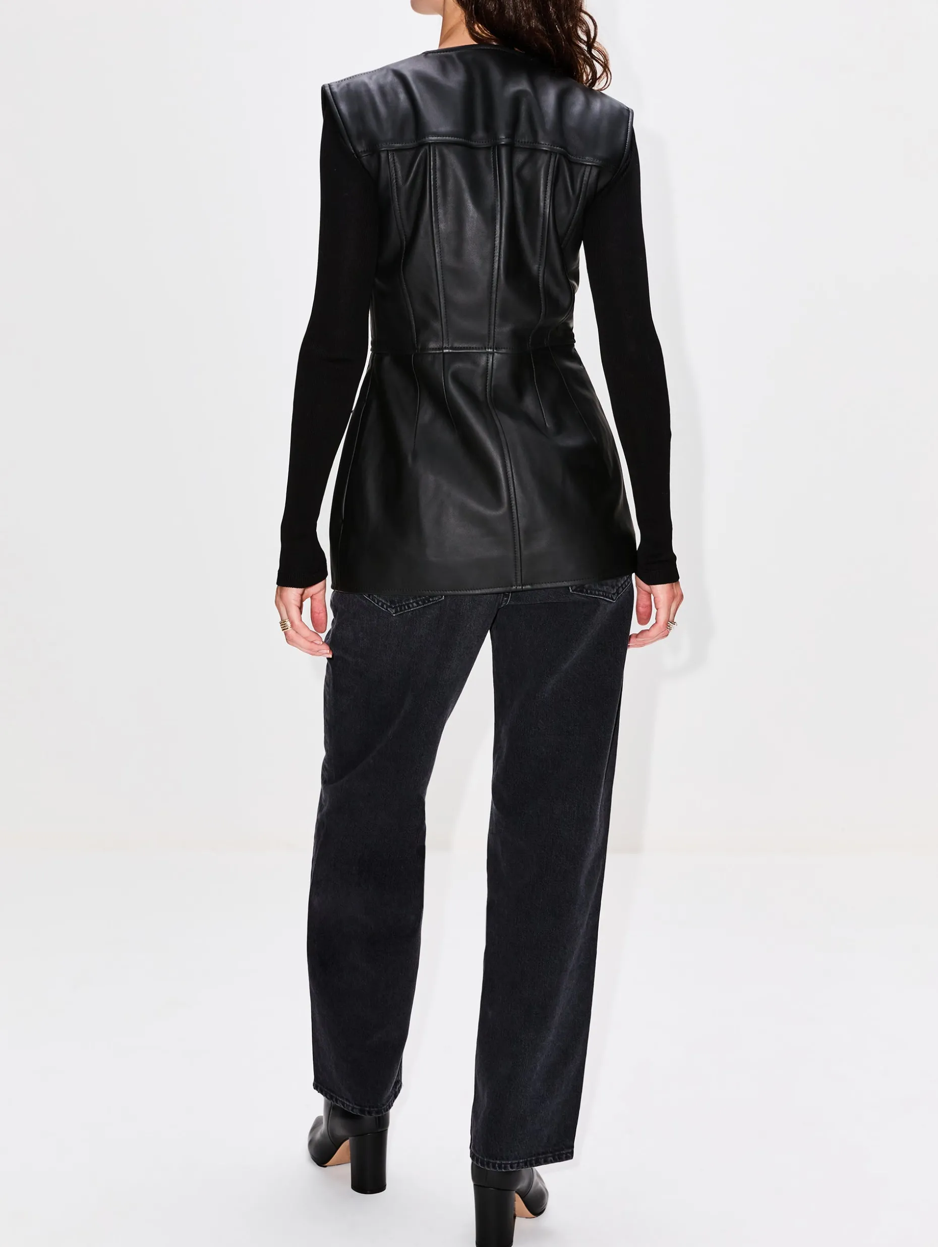 Gia Leather Top