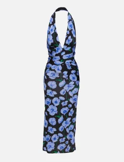 Halter Neck Midi Dress