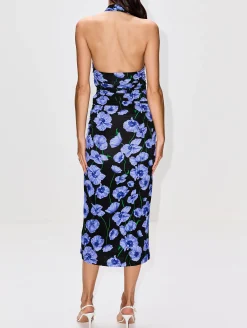 Halter Neck Midi Dress
