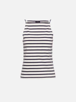 Halter Stripe Tee