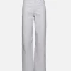 High Waist Loose Leather Pant