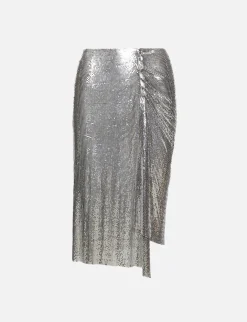 Intemporal Draped Midi Skirt