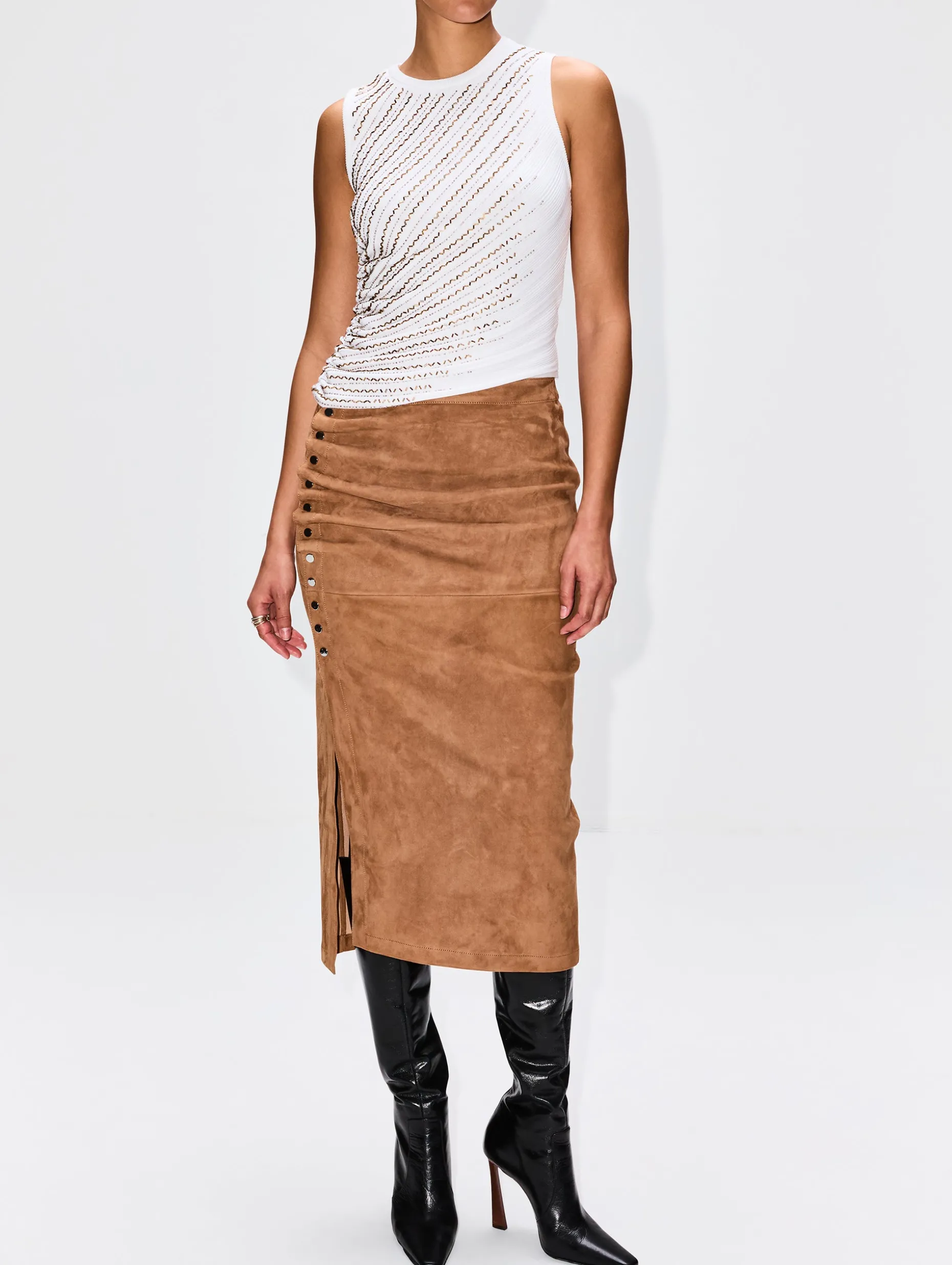 Jupe Leather Skirt