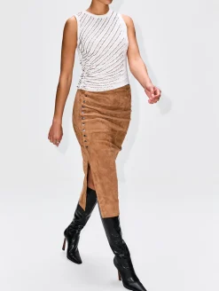 Jupe Leather Skirt