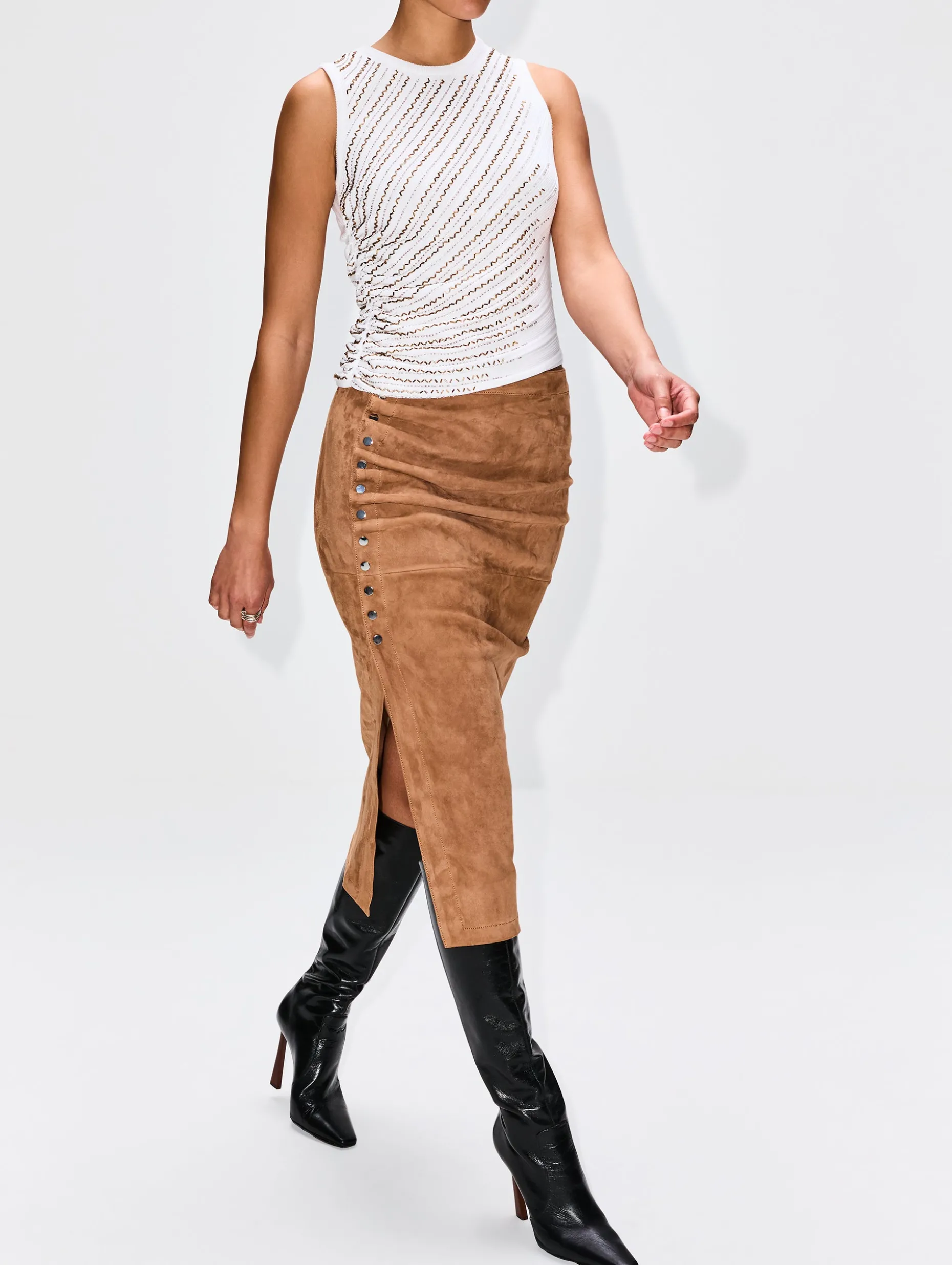 Jupe Leather Skirt