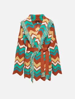 Kaleidoscopic Chevron Cardigan