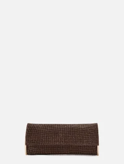 Kate Rhinestone Mesh Clutch