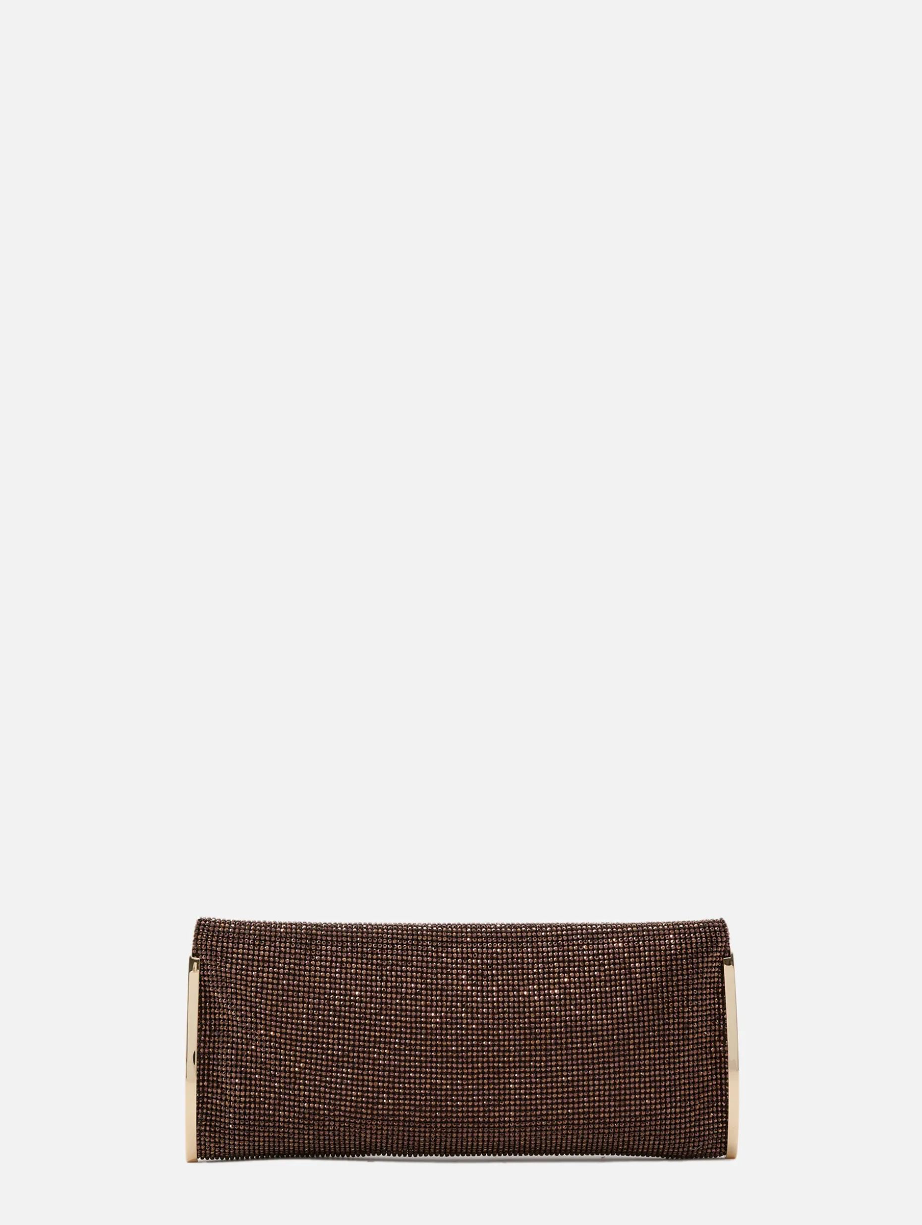 Kate Rhinestone Mesh Clutch