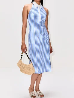 Knee Length Polo Halter Dress