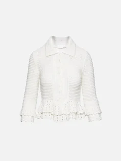 Knit Ruffle Cardigan