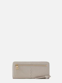 Knot Slim Zip Around Wallet