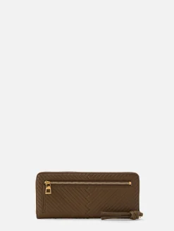 Knot Slim Zip Around Wallet
