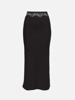 Lace Insert Skirt
