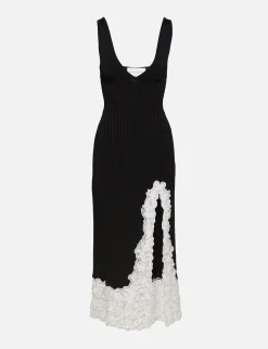 Lace Insert Slip Dress