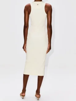Lace Up Rib Tank Dress