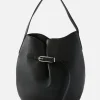 Large Belted Bucket Bag