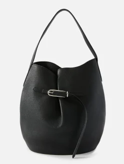 Large Belted Bucket Bag