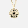 Large Black Diamond Porte Bonheur Necklace
