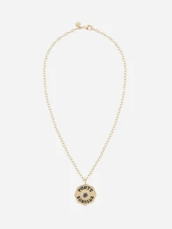 Large Black Diamond Porte Bonheur Necklace